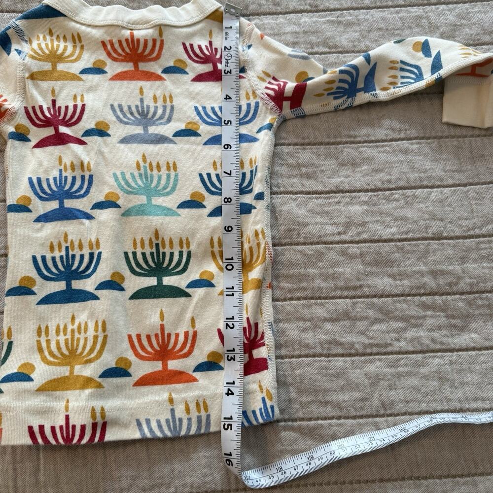 Hanna Andersson Kids Pajamas 3T Holiday Long John Rainbow Hanukkah NWOT - Picture 11 of 15